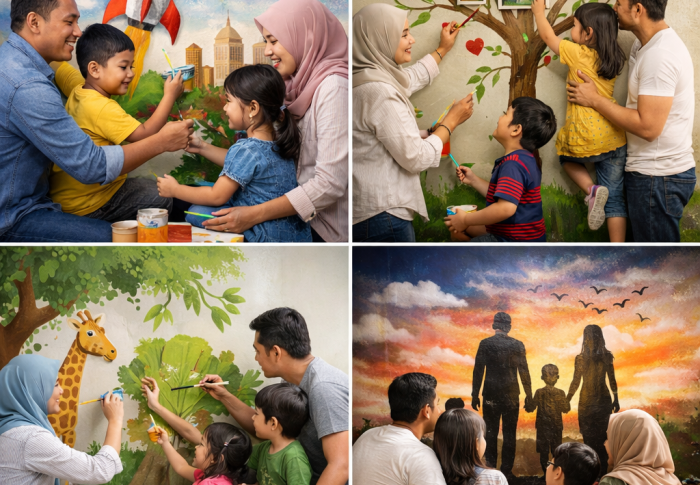 Mural Dinding – Aktiviti Keluarga untuk Ekspresi Diri