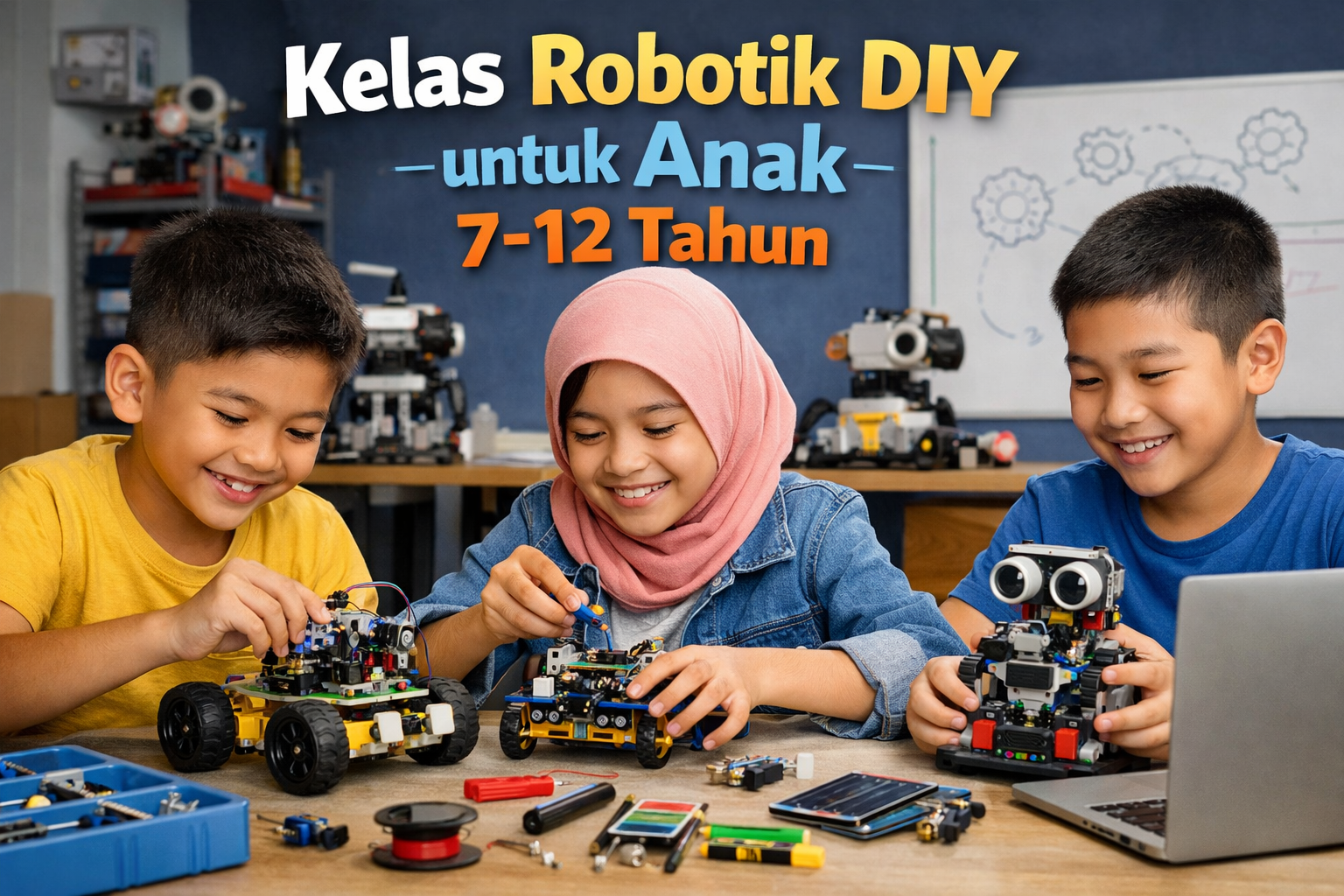 Kelas Robotik DIY untuk Anak 7–12 Tahun